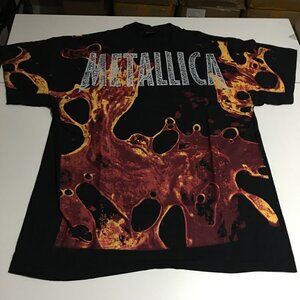 Metallica Load Blood AOP T-Shirt Large (Tag XL) Brockum Single Stitch Modern